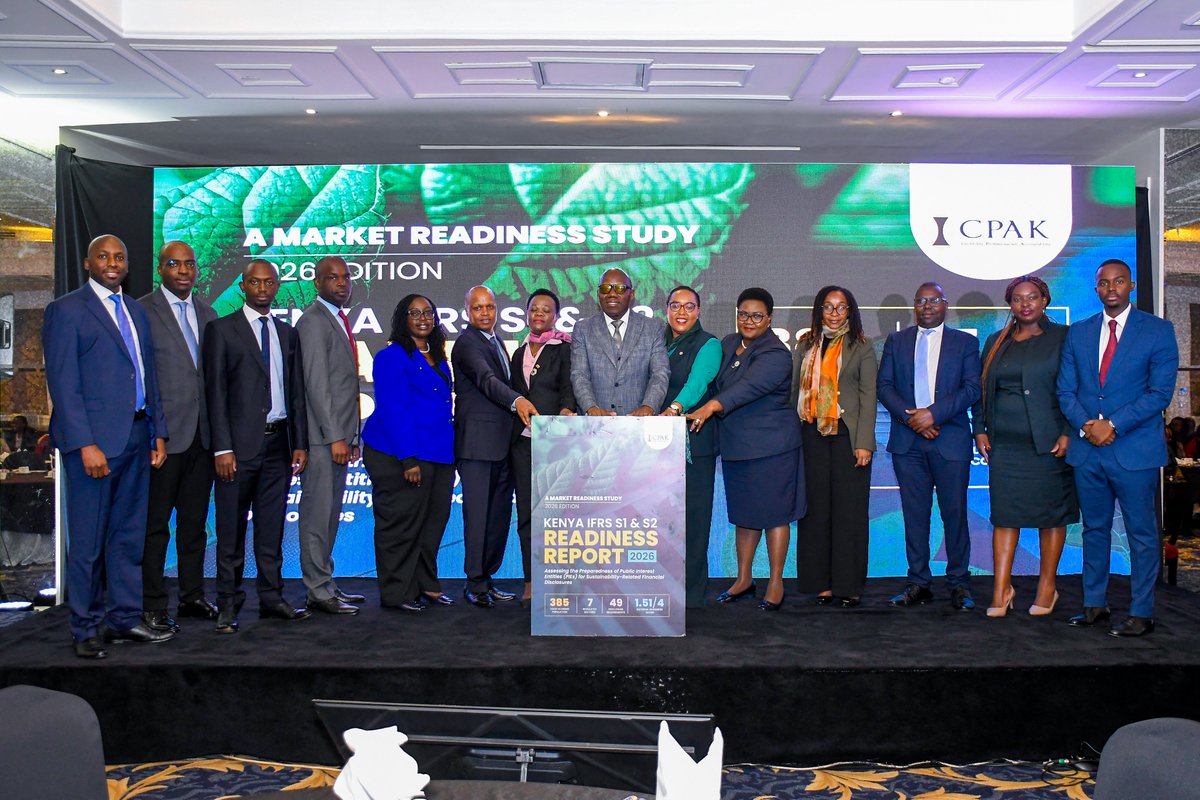 Lybraconsult's tweet photo. If you're at a Public Interest Entity in Kenya, this matters: @ICPAK_Kenya just launched the IFRS S1 &amp; S2 Readiness Report. Most organisations want to comply — few are equipped to yet. 385 surveyed, score 1.51/4. 
@Lybraconsult can help you close that gap. 
#IFRSS1 #IFRSS2 https://t.co/IctAyDflvi
