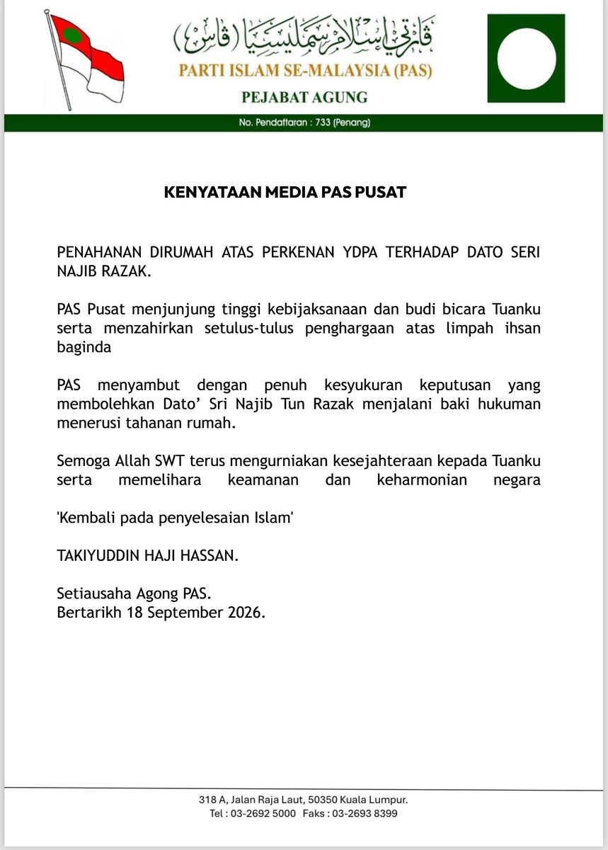 RajaMohdShahrim's tweet photo. Seperti yang dijangka.. https://t.co/qUpyErb8j2