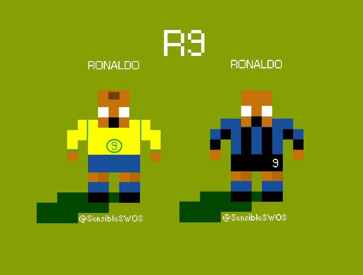 SensibleSWOS's tweet photo. Happy Birthday R9
Ronaldo
#SensibleSoccer #SWOS #football #soccer #Brazil #Brasil #R9 #Ronaldo #Inter #SanSiro #retrogaming #calcio #retrogamer #retrogaming #forzainter #footballitalia #italy #gaming #gamersunite #commodore #amiga #megadrive https://t.co/vzqc9VW6Ao