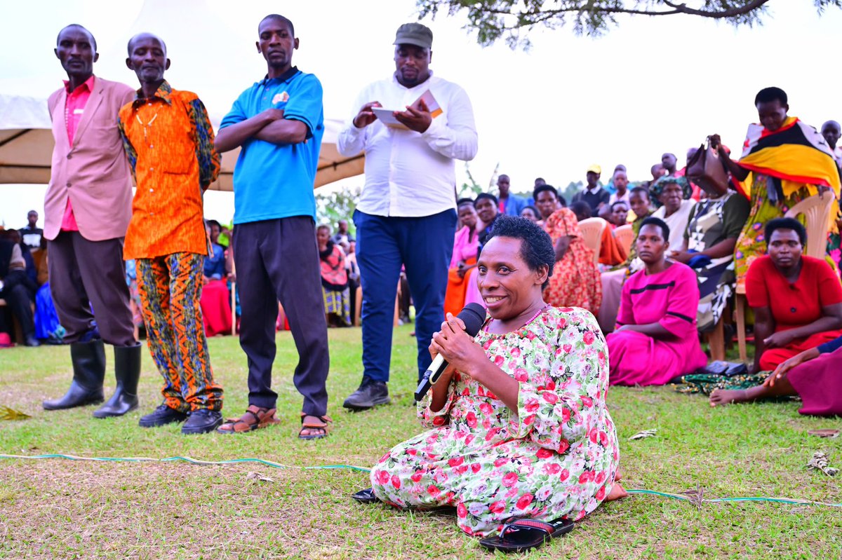 Thomas_Tayebwa's tweet photo. Together with district political and technical leaders, yesterday we continued with our assessment of the performance of Parish Development Model (PDM) funds in Ruhinda North.

We interacted with residents of Kigyende, Kanyabwanga, and Bitereko sub-counties. Several issues emerged during our interactions with residents, including cases of people who registered early but have not yet received the money. I advised that all lists of applicants should be published on noticeboards in the order in which they applied. The person who applied first should be considered first when the money becomes available.

We also had an issue involving a WENDI agent who was deducting Shs 10,000 from recipients. This is wrong, and I guided that it should not happen again. I called the Managing Director of Pearl Bank Mr. Kaketo and put him on loudspeaker, and he explained that agents take Shs 3700/= out of the Shs 4,000 that government gives to recipients of PDM funds as withdrawal charges. Therefore, no agent should take even a single shilling from anyone.

We also had an issue involving people who received less than Shs 1 million, especially when the programme was starting. Some people received Shs 800,000 or Shs 700,000. I told them that, as long as that is the amount they signed for, it is the amount they are required to repay. I advised them to pay back the money as soon as possible. Once they complete repayment, they can apply again, and in the second round, they will receive Shs 1 million.

We also heard concerns from young people who said they are not considered when PDM committees are constituted. I guided that the committees should be reviewed and, where it is found that youth are not represented, they should be added.

I thank the people of Ruhinda North who turned up in large numbers for the meetings we held across the constituency.
