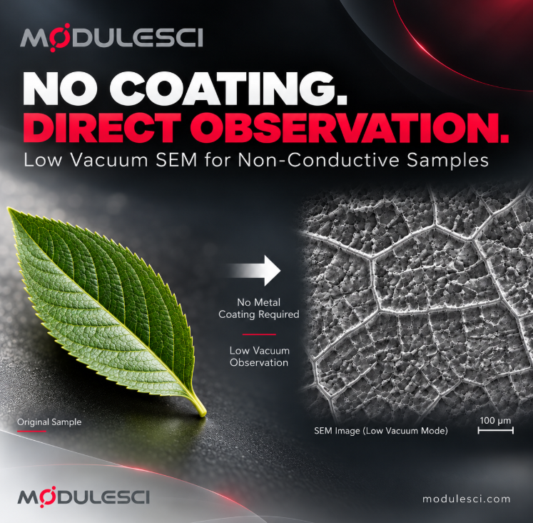 modulesci's tweet photo. No coating. Direct observation.
ModuleSci Low Vacuum SEM observes non conductive samples without coating, preserving original surfaces and simplifying sample preparation.
https://t.co/lEf25JXq0E
#ModuleSci #SEM #ScanningElectronMicroscopy #LowVacuumSEM #ElectronMicroscopy https://t.co/ZaGlmFmKlu