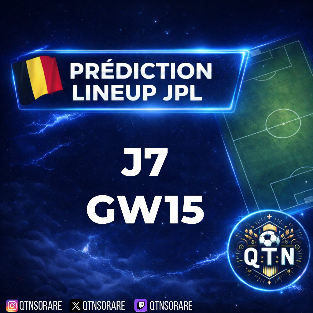 QTNSorare's tweet photo. 🔮 PRÉDICTIONS LINEUP #JPL 🇧🇪 — GW15

👀 Nouveauté cette semaine !

Pour chaque équipe, vous retrouverez désormais en plus de mes prédictions mes datas du matchup afin d’avoir encore plus d’informations pour préparer vos lineups. 📊🦾

J’espère que cet ajout vous plaira et vous sera utile ! 🤝

💙 + 🔃 Très appréciés pour soutenir le contenu gratuit

⬇️ THREAD ⬇️
