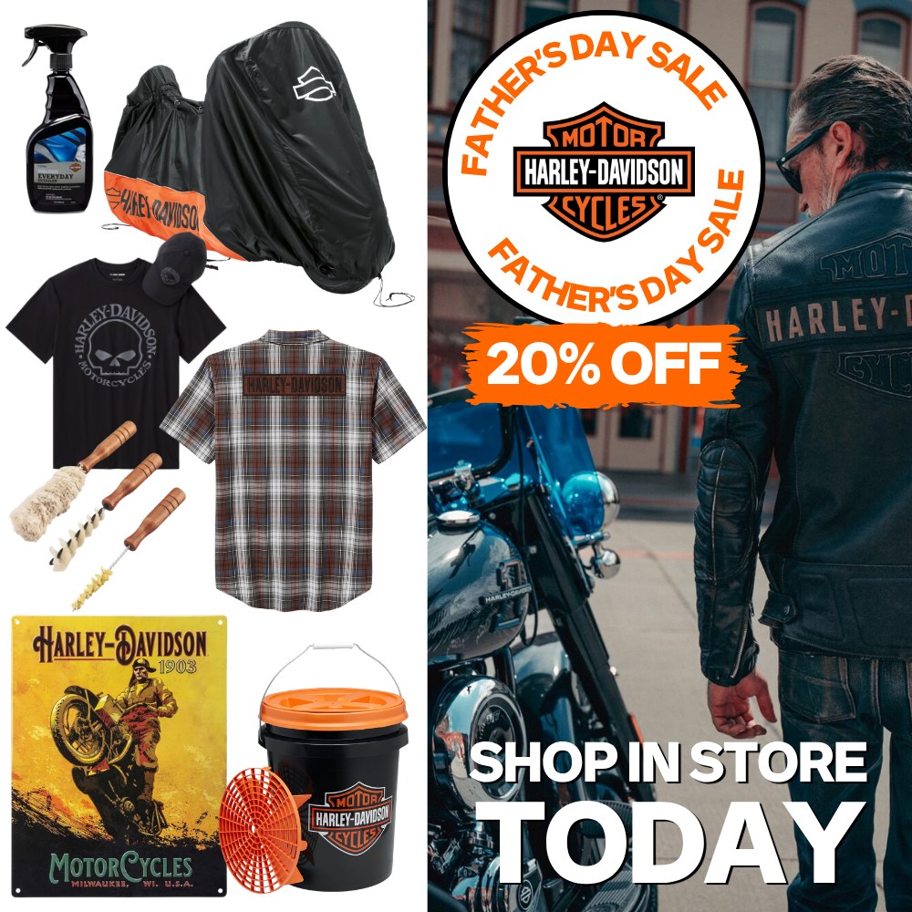 ApoloniaTre7's tweet photo. Your dad deserves the best. Father’s Day Sale on now: 20% off selected in-stock men’s shirts, hats, tees, giftware, cleaning products and bike covers. Ends 5 September 2026. Shop in store today. https://t.co/EWQZNGI3co