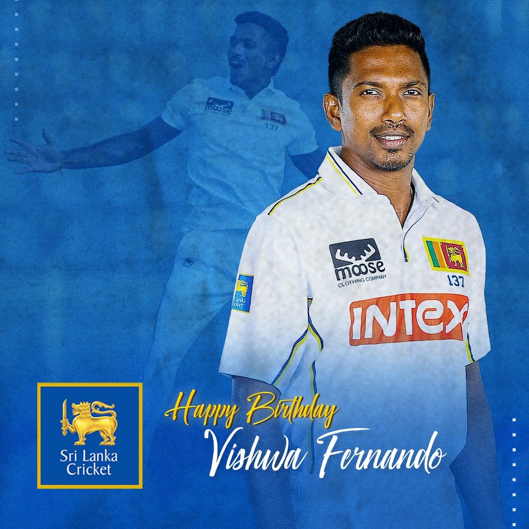 OfficialSLC's tweet photo. Happy Birthday to Vishwa Fernando! 🎂🎉 https://t.co/p1cG7wF0Na