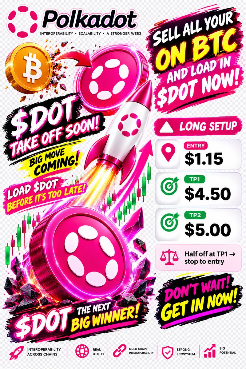 TomLeeDot's tweet photo. ⏳Time convert $BTC to $DOT 🚀🚀🚀

@Polkadot #Polkadot #crypto #BTC #Investment #Wallstreet https://t.co/PRCiW3VYN6