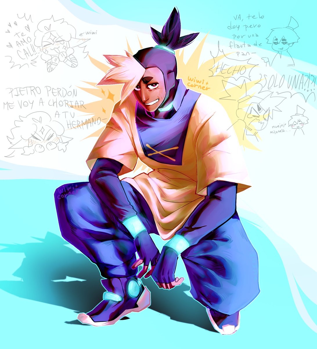 Wiwicorner's tweet photo. Tenía que hacerle fanart antes de ir ES QUE CAL MI MARIDO EUEUGH @bellolandia https://t.co/9Q74oPSRg3