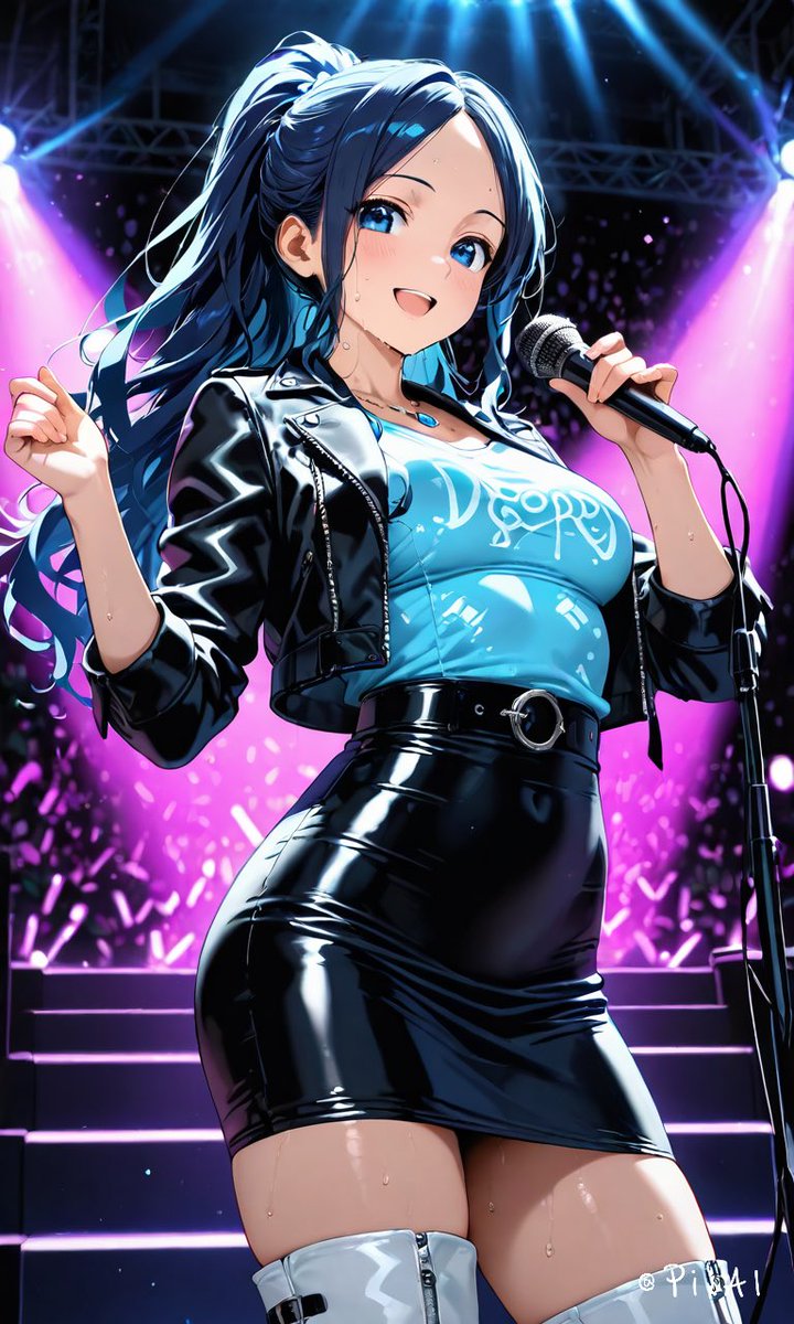 FLuitsShiOn's tweet photo. 初投稿！ということでFLuitsのShiOnです🎶
よろしくお願いしますっ！.•♬

#AIart #AIイラスト https://t.co/uRrM3ytG4v