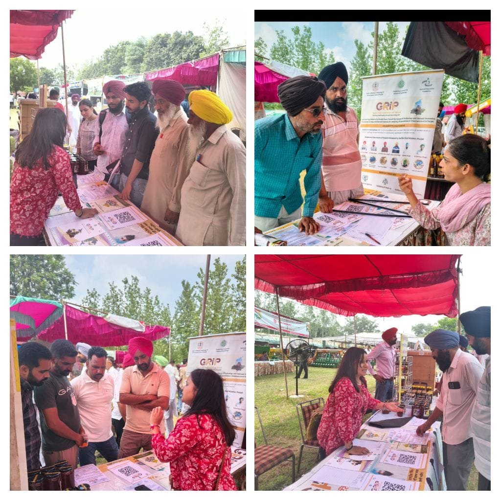 PSCST_GoP's tweet photo. Taking #GRIP Edition 5.0 forward @PSCST_GoP continues its Grassroots Awareness &amp; Sensitization drive at #KisanMela,organised by @PAU_LDH at @KVKPatiala,encouraging farmers and grassroots innovators to share their ideas, innovations and practical solutions for a sustainable future https://t.co/TvROKHuFyi