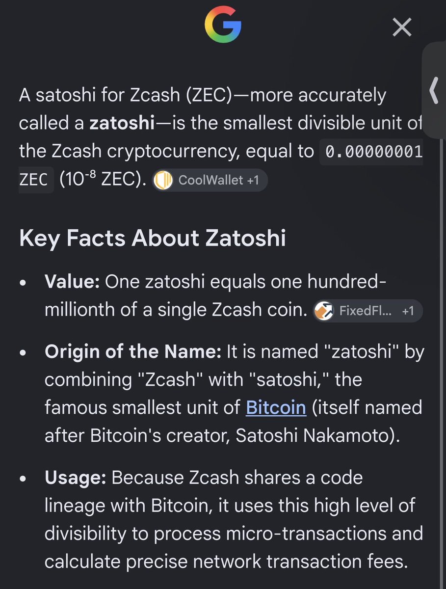 DonnChaadd's tweet photo. This will be the last entry you get on $Zatoshi 👍

It’s time it’s paired with $ZEC it’s the smallest fraction of a ZEC it’s a no brainer🤷‍♂️

y2sCF2KcPxZ5o4bmwJ3M9P82k2h5excdet64z62Ffav https://t.co/H9KCUYcrIG