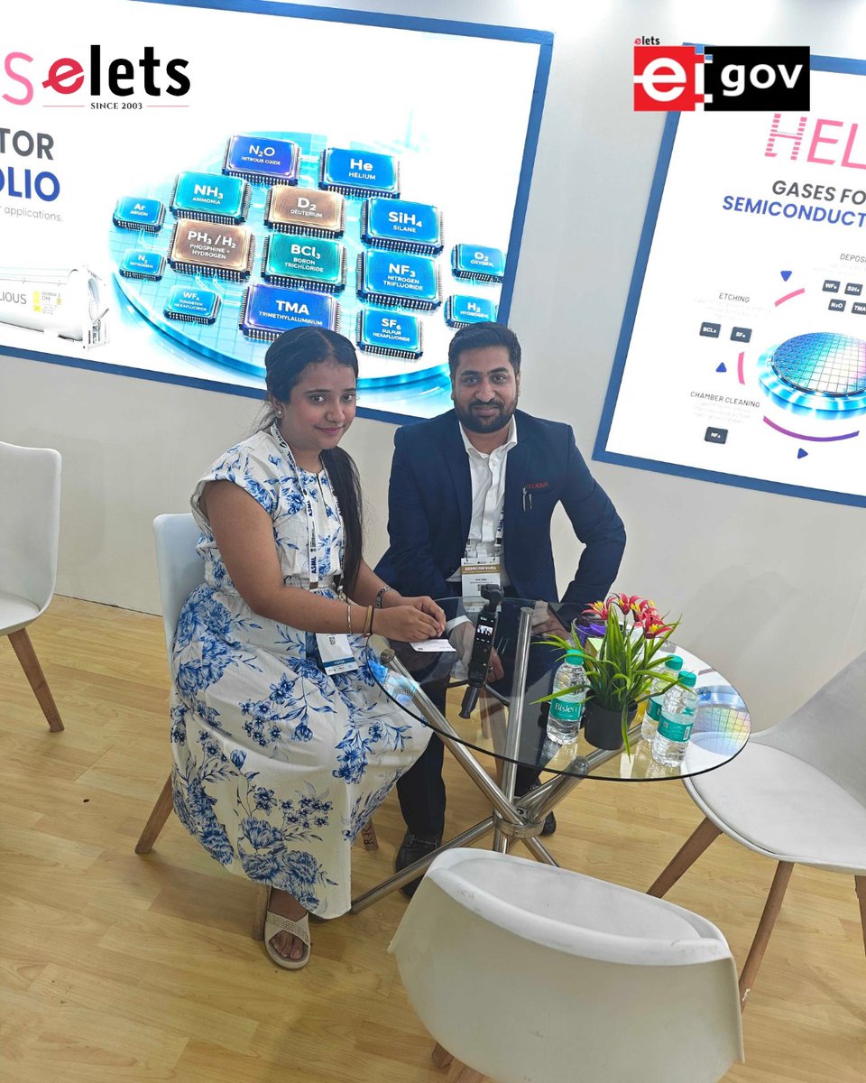 eletsonline's tweet photo. Glimpses from @eletsonline's on-ground coverage of #SEMICONIndia2026

From 17–19 Sept at Yashobhoomi, New Delhi, our team explored cutting-edge semiconductor technologies and spoke with industry leaders shaping India’s semiconductor ecosystem.

#Semiconductors #IndiaSemiconductor https://t.co/i7n25iHqw4
