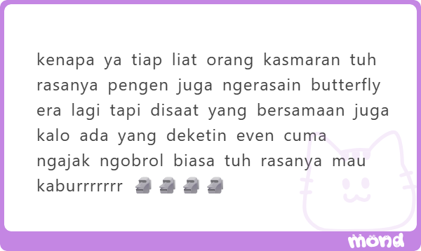 SugaryDaren's tweet photo. Gapapa lho siapatau dia emang mau ajak berteman kan. Pun misal ternyata emang ada maksud lain, kalau dari diri kita ngga ada intensi untuk itu yaudah kita bersikap selayaknya relasi antar manusia aja. Nanti kalau udah ngerasa siap, pasti open sendiri. Menurut yang lain gimana? https://t.co/0Qkn7TraPF