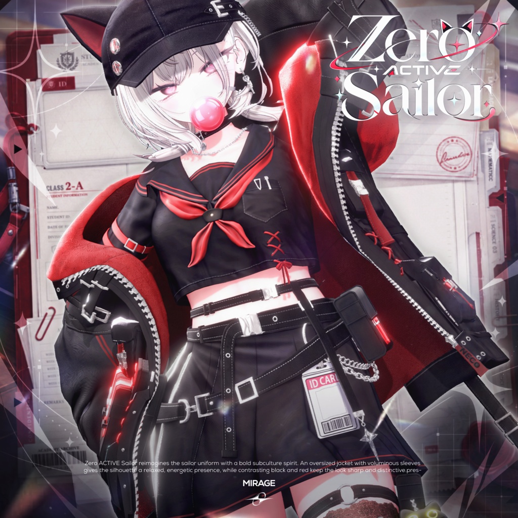 BOOTH_NOW's tweet photo. 🎉『ZERO ACTIVE Sailor』 출시 기념 이벤트!
🎁 팔로우 + RT 5명 / 팔로우 + 좋아요 2명 추첨 풀 패키지!

감각적인 세일러복에 오버핏 재킷과 벨트, 헤일로 포인트를 곁들인 아우라를 느껴보세요.✨
테크웨어의 느낌을 더해주는 고양이 모자도 놓치지 마세요⚡

🔗: https://t.co/lOrddslkj6
🗓️ 당첨자 발표: 09/26