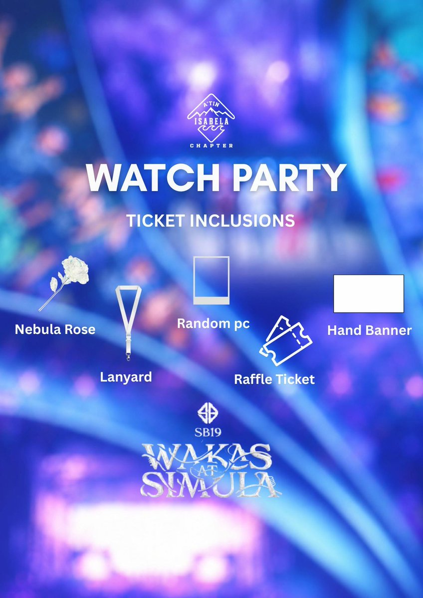 AtinIsabela's tweet photo. A’TIN!  Secure your seats now and check out the TICKET INCLUSIONS for our upcoming watch party.  
Expect fun, excitement and good vibes all around! See you there, A'tin!  
Register here: https://t.co/nudCPKRgwL
Note: Inclusions shown in images are for visual representation only. https://t.co/jC77nBnbwL