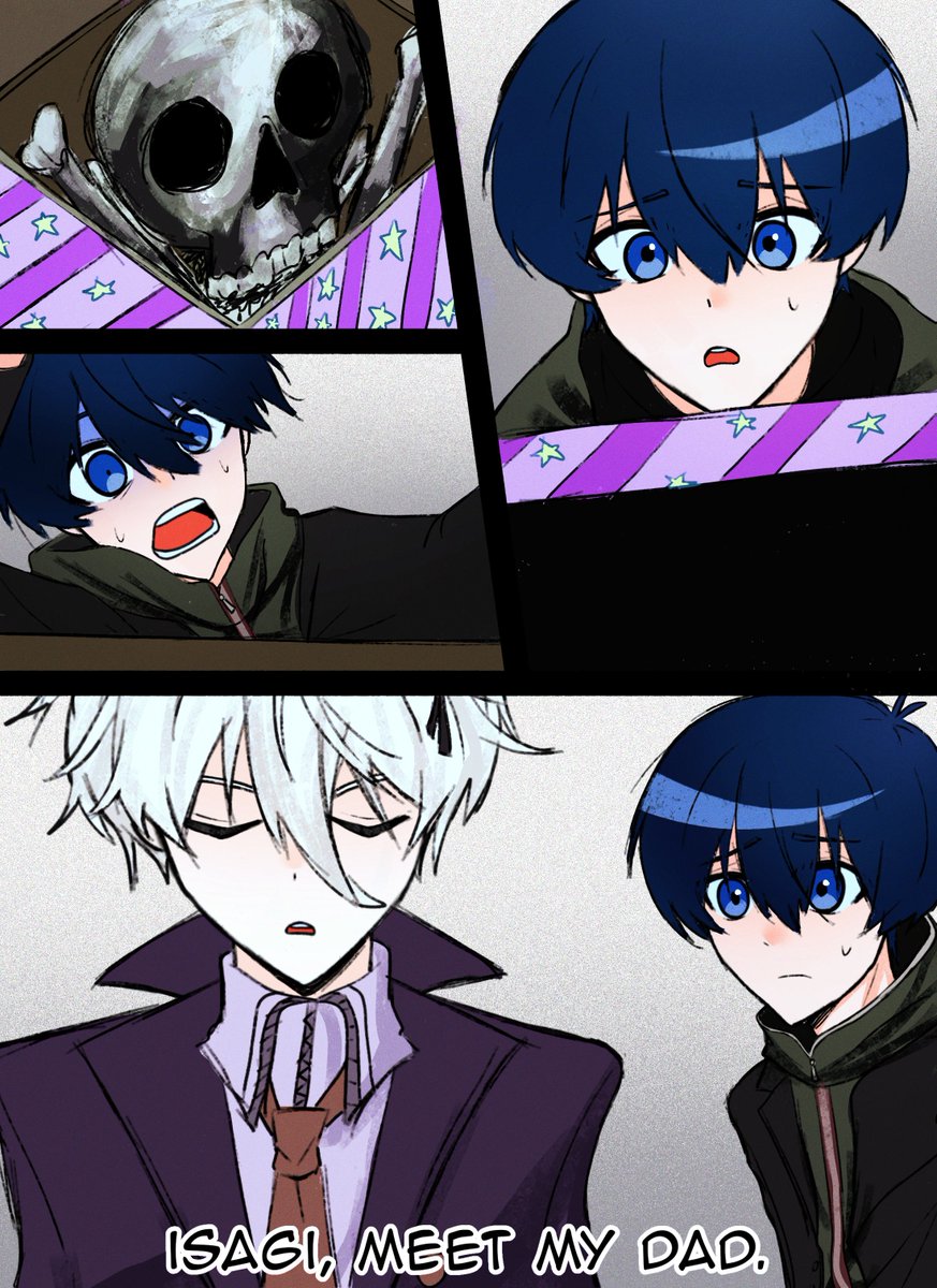 _lanie20's tweet photo. #ngis #nagisagi #naegiri oh wow nagi presenting isagi his dad ❤️‍🩹❤️‍🩹 https://t.co/ZRc0hlEDNa