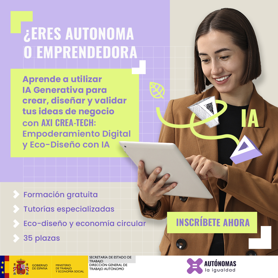 uatae_es's tweet photo. La innovación también está al alcance de las autónomas...

Descubre cómo la IA puede ayudarte a desarrollar ideas, crear nuevas oportunidades y avanzar hacia un negocio más sostenible.

👉 Inscríbete: https://t.co/AQLs4Qi6us

#IA #AutónomasPorlaIgualdad #EmprendimientoFemenino https://t.co/tPXnAkFi0q