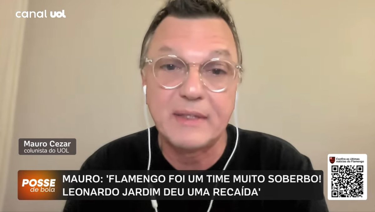 golsdobrasil1's tweet photo. 🗣️ Mauro Cezar Pereira sobre a classificação do Flamengo na Libertadores:

"Atuação vergonhosa e inaceitável do Flamengo! A torcida salvou a noite!"

"Classificação vergonhosa"

🗞️ @UOL "Posse de Bola"
📸 Reprodução/UOL https://t.co/6dG2yFDngY