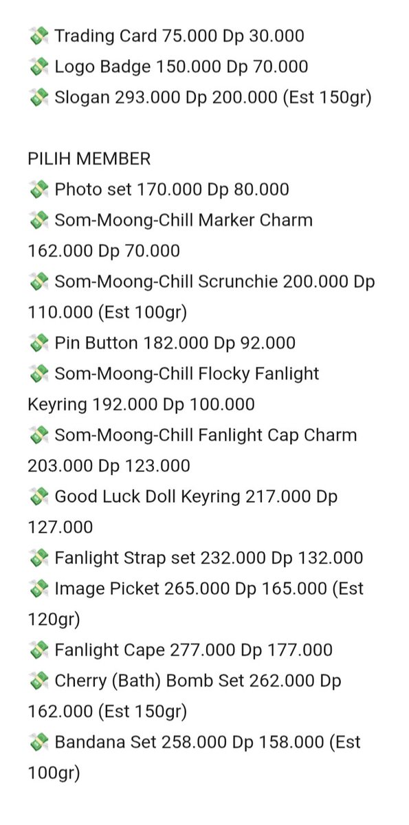mermed00's tweet photo. OPEN PO MD NCT 127 5TH TOUR NEO CITY - THE REDLINE

✅ Price in pict
✅ Go line TRUSTED 
✅ Est bersih ina (berat naik maka harga naik dan sebaliknya
❌ Cancel list/hnr
❌ Packing+adm oren 
📆 Close tgl 21 Sept
🏡 Bali
💌 Dm for buy/ask
‼️LINK GO DI REP https://t.co/ehje2ObLRz