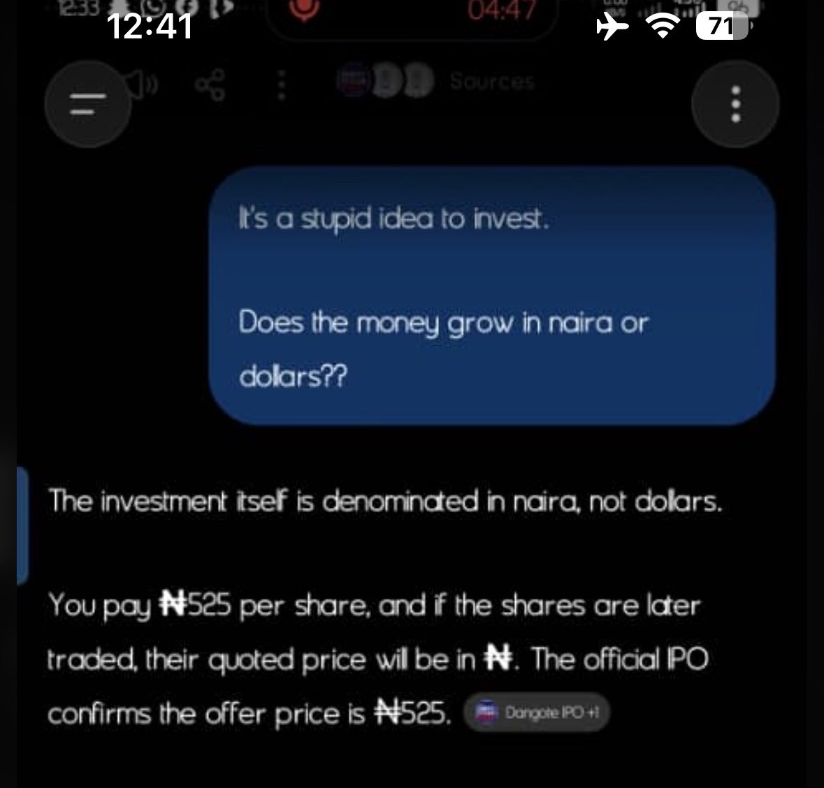 Big_p__1's tweet photo. Naira my ass, 
I’m done. 😡😡 @instablog9ja @thatverydarkman https://t.co/6LpKJqcMyt