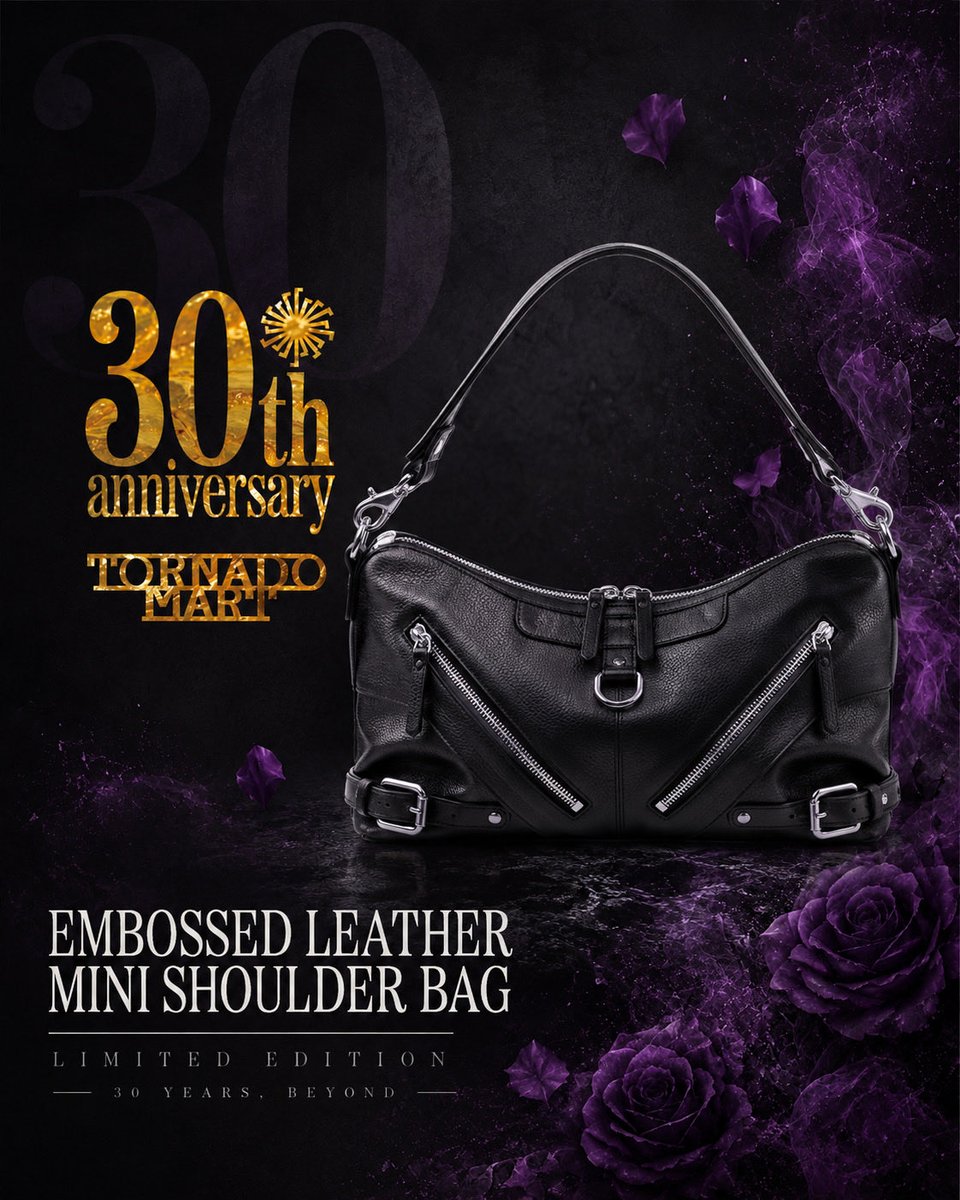 TORNADO_MART_O's tweet photo. 30周年を記念するスペシャルコレクション

シュリンクエンボスレザーミニショルダー
 品番 : 2002487

スタイルは、最後のディテールまで完成してこそ。
 
服だけでは終わらない。
それがTORNADO MARTのスタイル。
____________________

#TORNADOMART
#トルネードマート
#30周年
#アニバーサリー https://t.co/8S5MmtqzDo