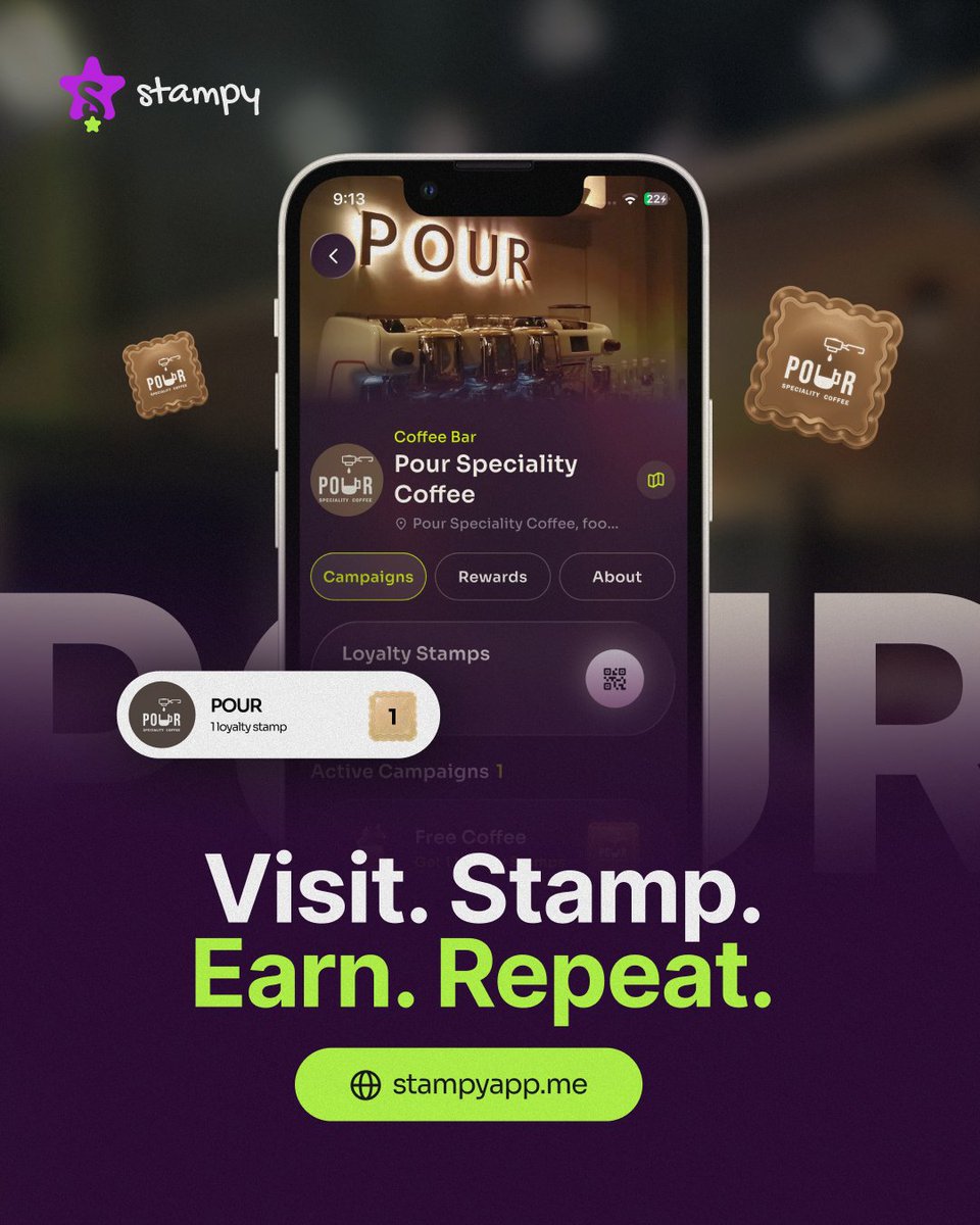 stampy_app's tweet photo. POUR Specialty Coffee is officially joining the Stampy journey! ☕️

Your usual coffee runs, and cosy moments can now earn you rewards. Simply show your Stampy QR when you order, collect your stamps, and unlock a special reward from POUR.
#Stampy #POUR #Islamabad #LoyaltyRewards https://t.co/vJ05H2Wpq8