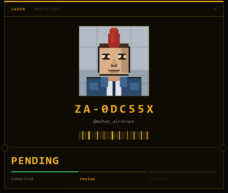 mahan_airdrops's tweet photo. I’ve been following @zaddrnet closely and I really want to be part of this one.
my ticket : 🧡 ZA-0DC55X  🧡 @mahan_airdrops 🧡

If there’s a WL spot available, I’d genuinely appreciate the opportunity to join.

Hoping to see my wallet on that list. 🛡️

so bullish on @zaddrnet 🔥 https://t.co/OstMcH2N7g