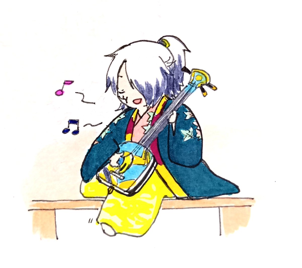 yoakematinoe's tweet photo. おたいがの姫若子おべべ着て三味線弾かないかなって
#戦国無双 https://t.co/NIQbgsEXEJ