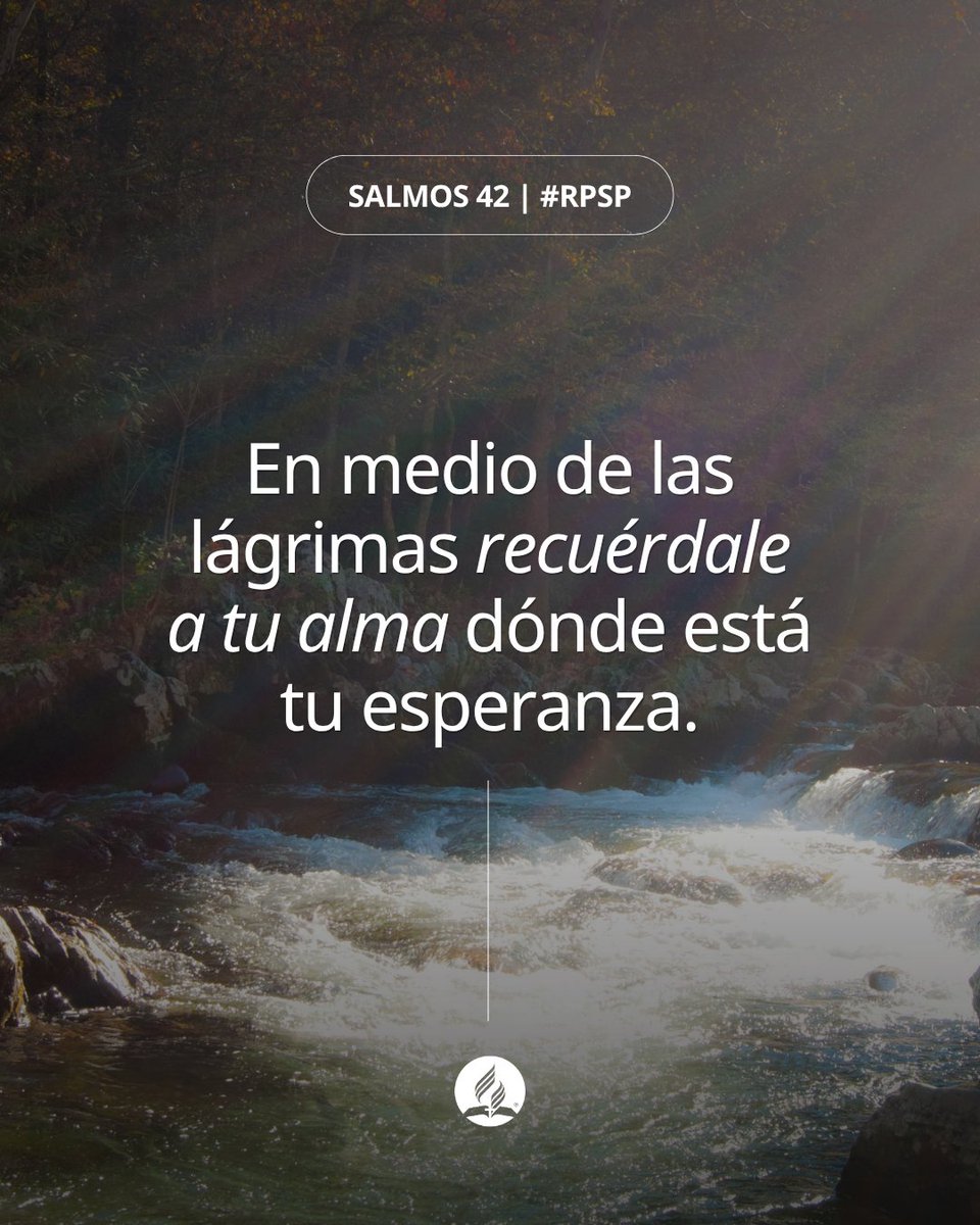AdventistasDIA's tweet photo. Como el ciervo busca las corrientes de agua, nuestra alma necesita la presencia de Dios. Aun entre lágrimas y dificultades, podemos decirle a nuestro corazón: “Espera en Dios”. Seamos personas de esperanza. #RPSP https://t.co/BFHtJDXnT7