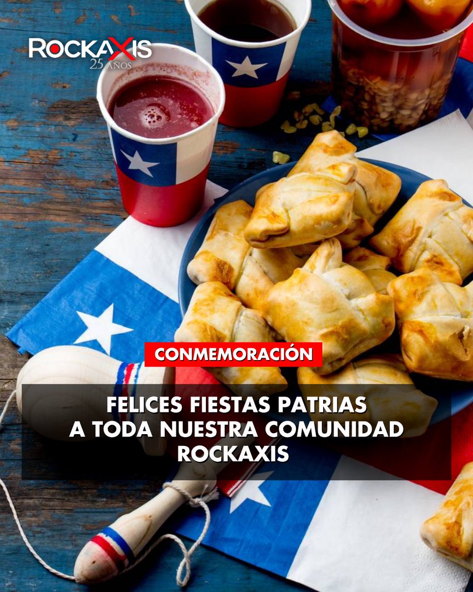rockaxisoficial's tweet photo. 🇨🇱🎉 ¡Felices Fiestas Patrias les desea Rockaxis!

Esperamos que disfruten estos días junto a sus familias y amigos, celebrando con alegría, mucha música chilena y, por supuesto, con responsabilidad y cuidándonos entre todos. ❤️🎶

🎸 Y para acompañar estas celebraciones, los invitamos a recorrer nuestro especial con las 250 mejores canciones del rock chileno.

🔗 Disfrútalo en nuestra web 👉 https://t.co/LRsci3cLwo

🇨🇱🎶 ¡Que viva la música chilena!