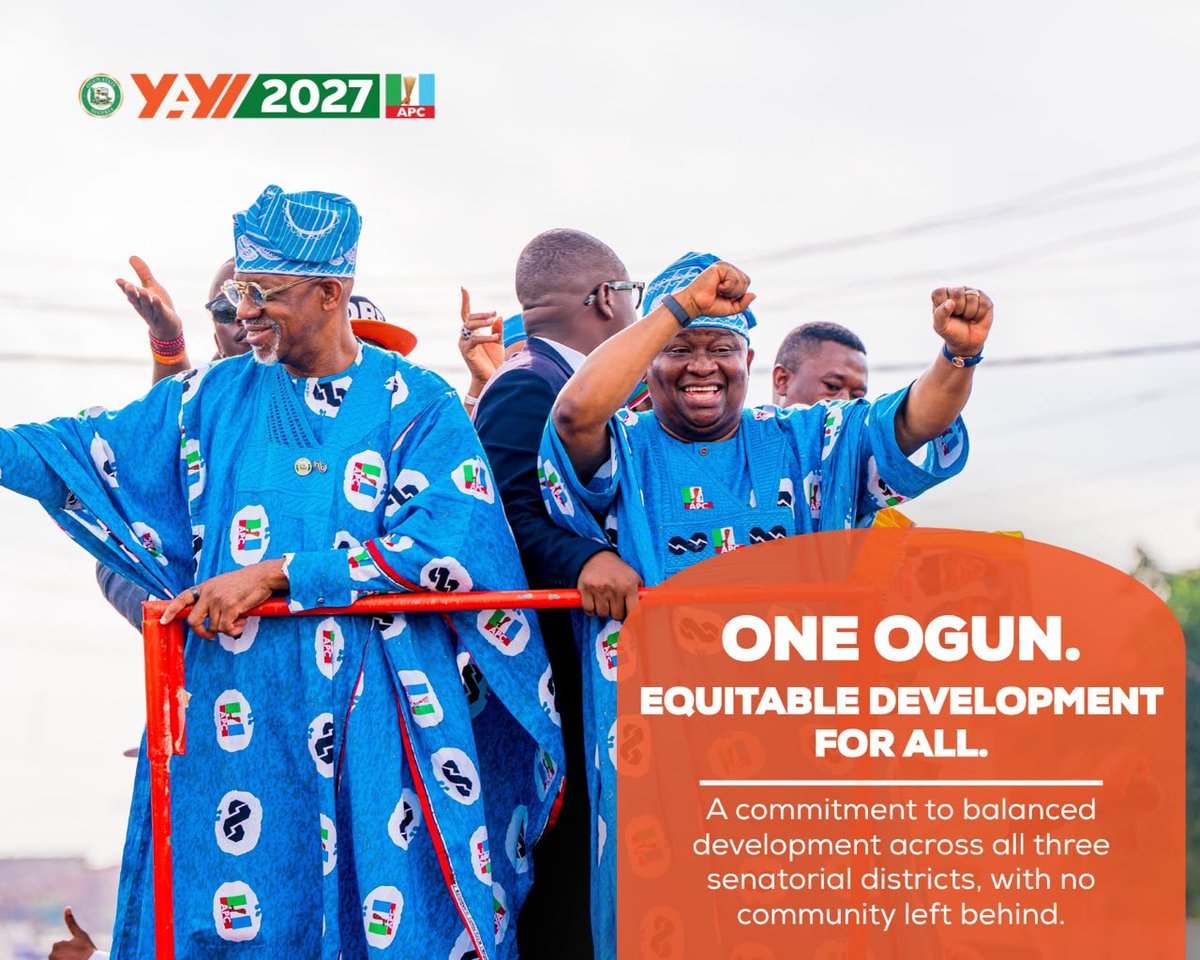 Yayi4OgunGov's tweet photo. One Ogun. Equitable development for all.

Senator Solomon Olamilekan Adeola (YAYI), CON, FCA, paid a courtesy visit to His Royal Majesty, Oba Babatunde Ajayi, CFR, the Akarigbo and Paramount Ruler of Remoland, and members of the Remo Traditional Council in Sagamu. https://t.co/WPLZH6KMlp