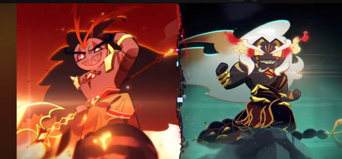 mel000ny's tweet photo. im gonna EXPLODE IMPLODE HES SO FINE WHAT THE FUCK I WANT HIM AND HIS WIFE AND AND THE PARRELELS BETWEEN #goldencheesecookie REMINDING HIM OF HIS WIFE?? AND AND #burningspicecookie CRASHING OUT? AND HAVING A SCORPION TAIL/ IM GONNA GO INSANE #crk #cookierunkingdom https://t.co/cvC27L5t6h