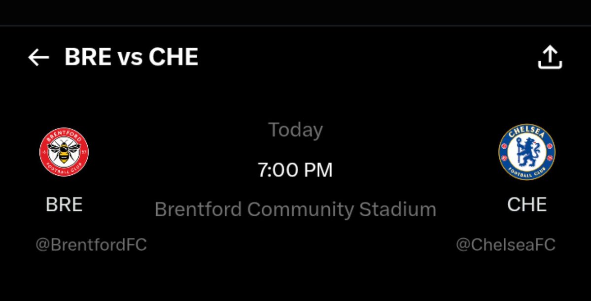 Robiiiiworld's tweet photo. 5k each for the first 5 people that predict the exact correct score
Brentford vs Chelsea — tonight
1 prediction per person. Before kickoff only.🧏🏻 https://t.co/YIuzpeBHdn