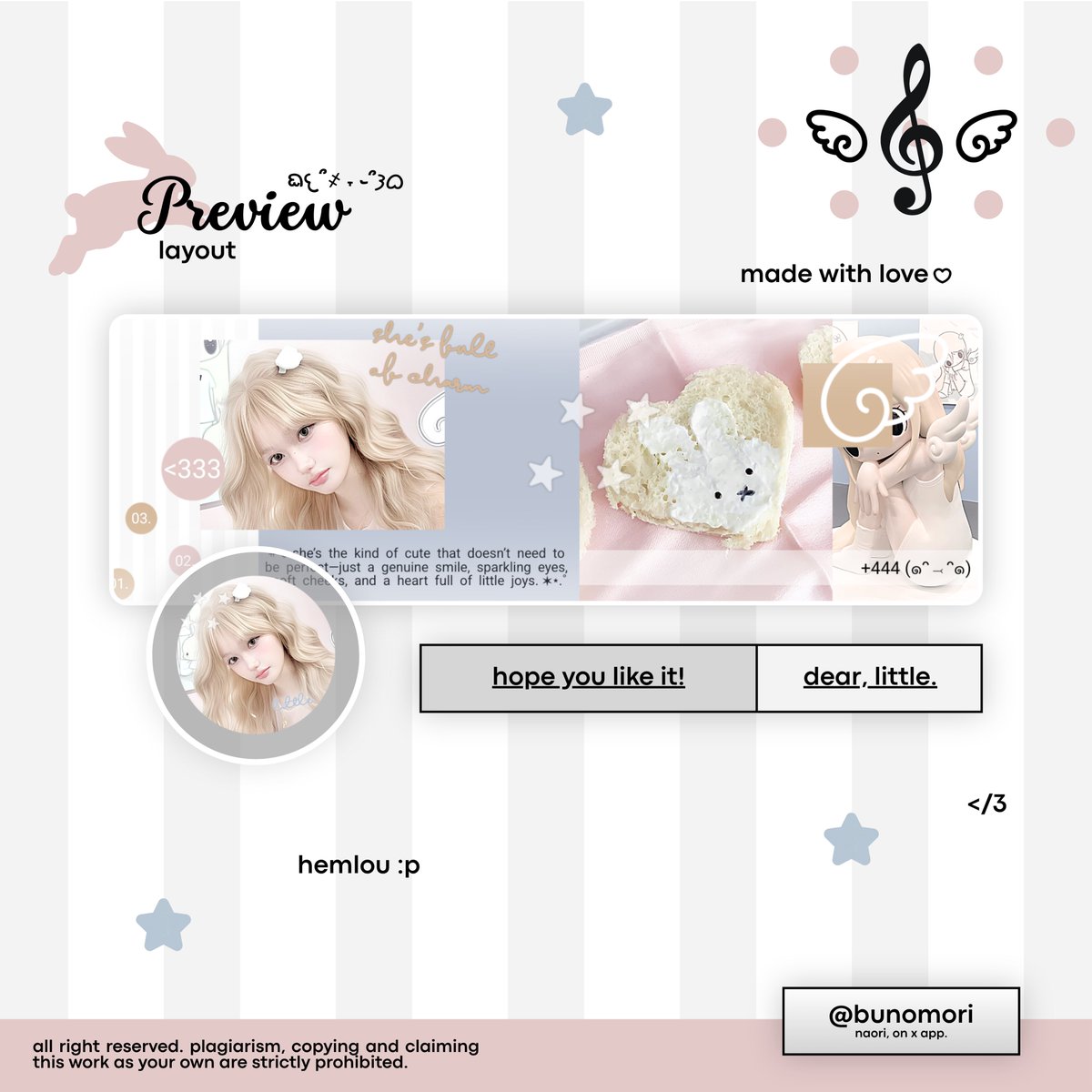 bunomori's tweet photo. ⓘ ꒰ +1 pesan ꒱ .. ⁺𓏲 👋🏻 ˖ hemlou kelinci manis @lqolita — pesananmu sudah selesai dibuat .. setelah di cek, harap jemput melalui dm atau https://t.co/jkg6byD38J omkie .. perhatikan setiap langkah kecilmu, hOps-hOps! 𓂃 𖹭  ๋࣭ 🐰 ࣪ https://t.co/ldGLiTWbLY