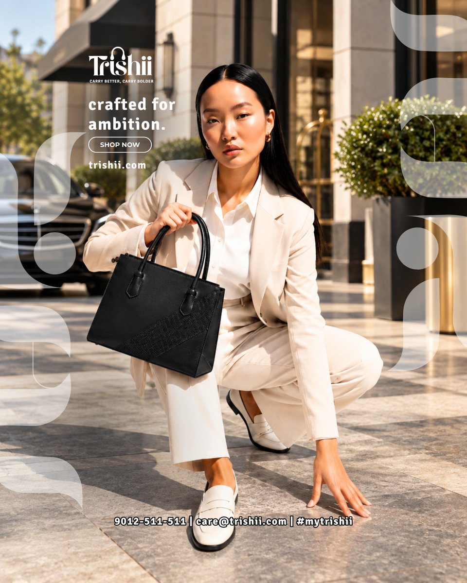 Mytrishii's tweet photo. From busy workdays to city plans, this structured black bag keeps your look sharp and organised.
Upgrade your work look
+91 90125 11511  https://t.co/fQAOTMVPRj
[Trishii, Work Bag, Black Handbag, Office Fashion, Professional Style]
#trishii #workbag #blackhandbag #officefashion https://t.co/dLYzHJ8BB8