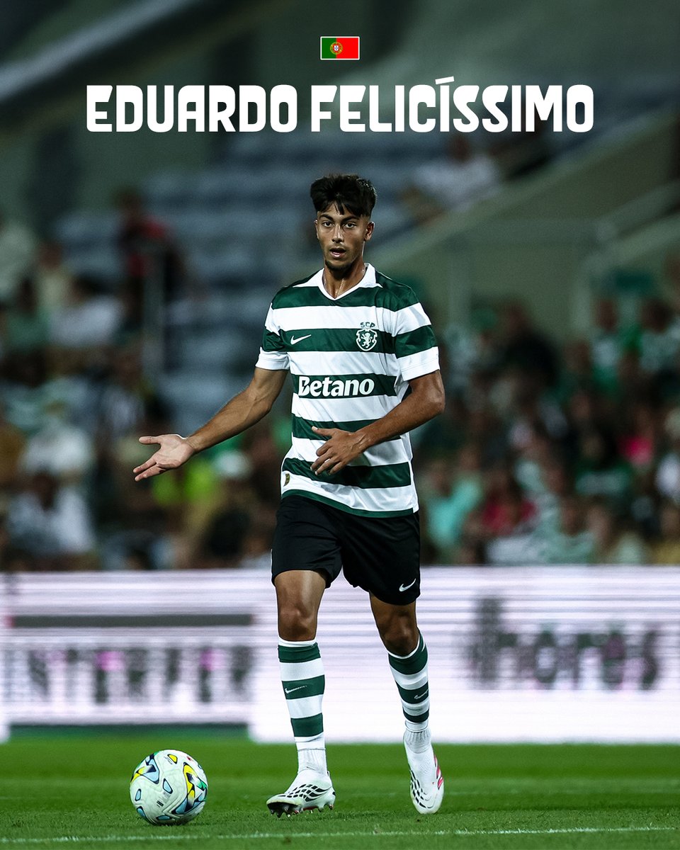 SportingCP's tweet photo. Flávio Gonçalves, Rafael Nel e Eduardo Felicíssimo convocados para representar a Selecção Nacional Sub-21 🇵🇹 nos jogos de Qualificação para o Europeu ⚽️ #LeõesNasSelecções https://t.co/2miriqNLgp