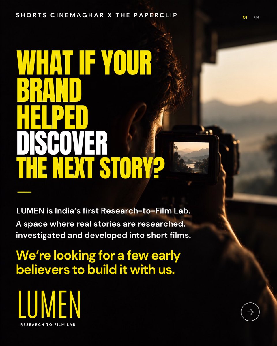 lumenfilmlab's tweet photo. We’re building something new with LUMEN.

A space where a subject comes first. Then comes the research, the questions, the conversations and the looking around. And somewhere along the way, a story begins to take shape.

[1/3]

#LUMEN #ResearchToFilm https://t.co/BpJZ95nf2u