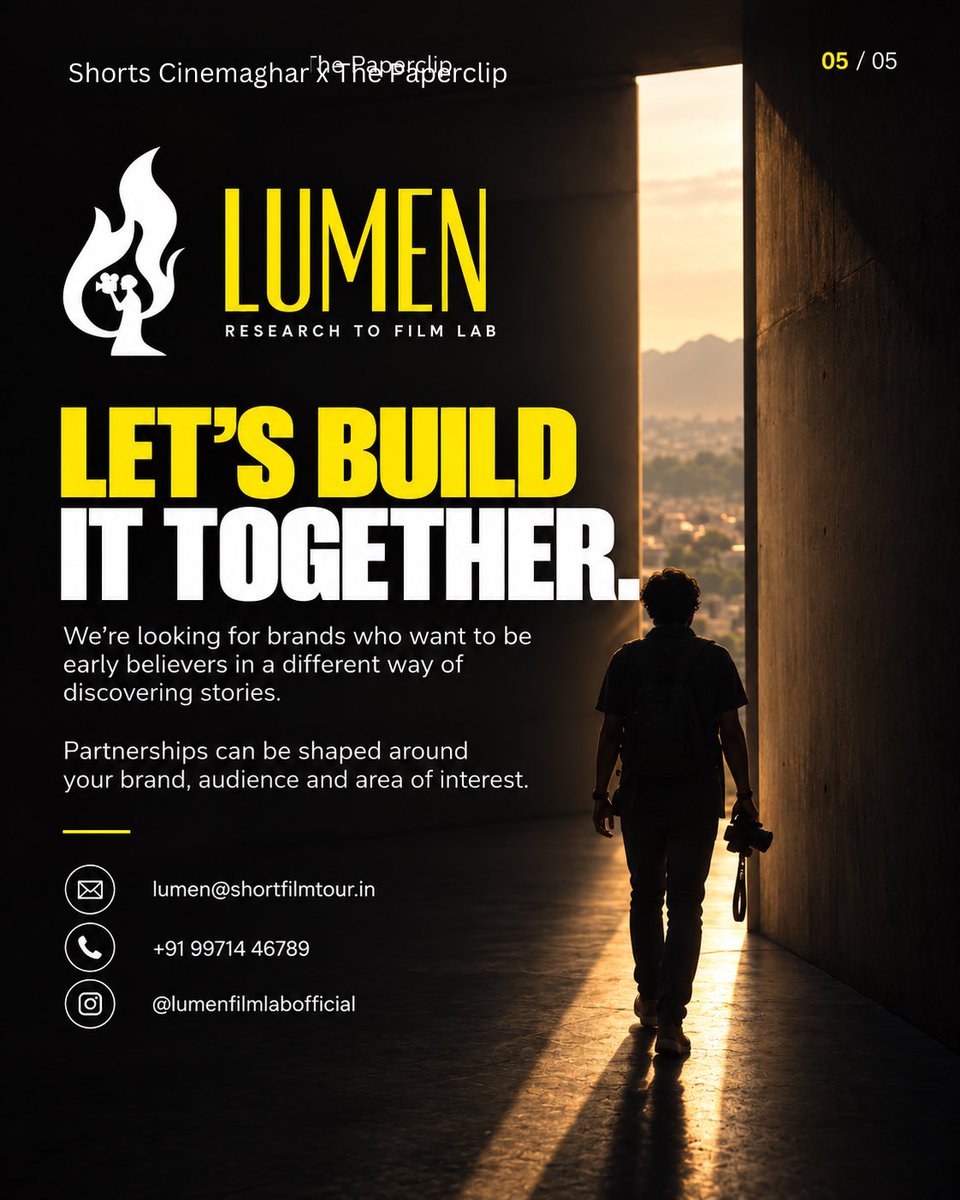 lumenfilmlab's tweet photo. If this sounds like something your brand would believe in, let’s talk.

📩 lumen@shortfilmtour.in

[3/3]

#LUMEN #ResearchToFilm https://t.co/HjzCKpyRwW