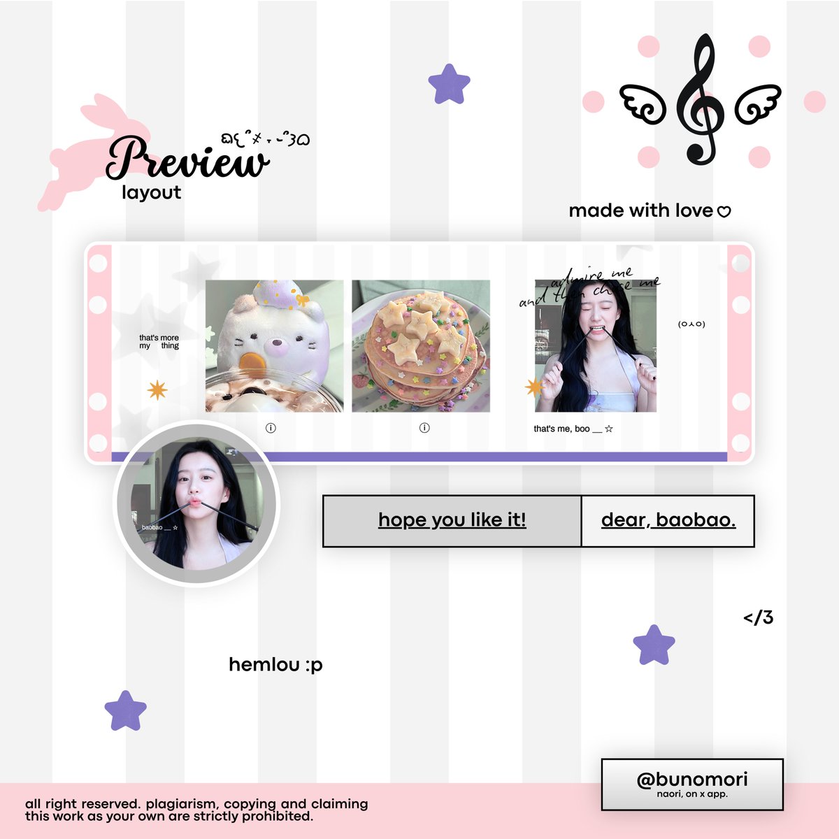bunomori's tweet photo. ⓘ ꒰ +1 pesan ꒱ .. ⁺𓏲 👋🏻 ˖ hemlou kelinci manis @wdshppng — pesananmu sudah selesai dibuat .. setelah di cek, harap jemput melalui dm atau https://t.co/jkg6byDAYh omkie .. perhatikan setiap langkah kecilmu, hOps-hOps! 𓂃 𖹭  ๋࣭ 🐰 ࣪ https://t.co/aYZ05m7y5v