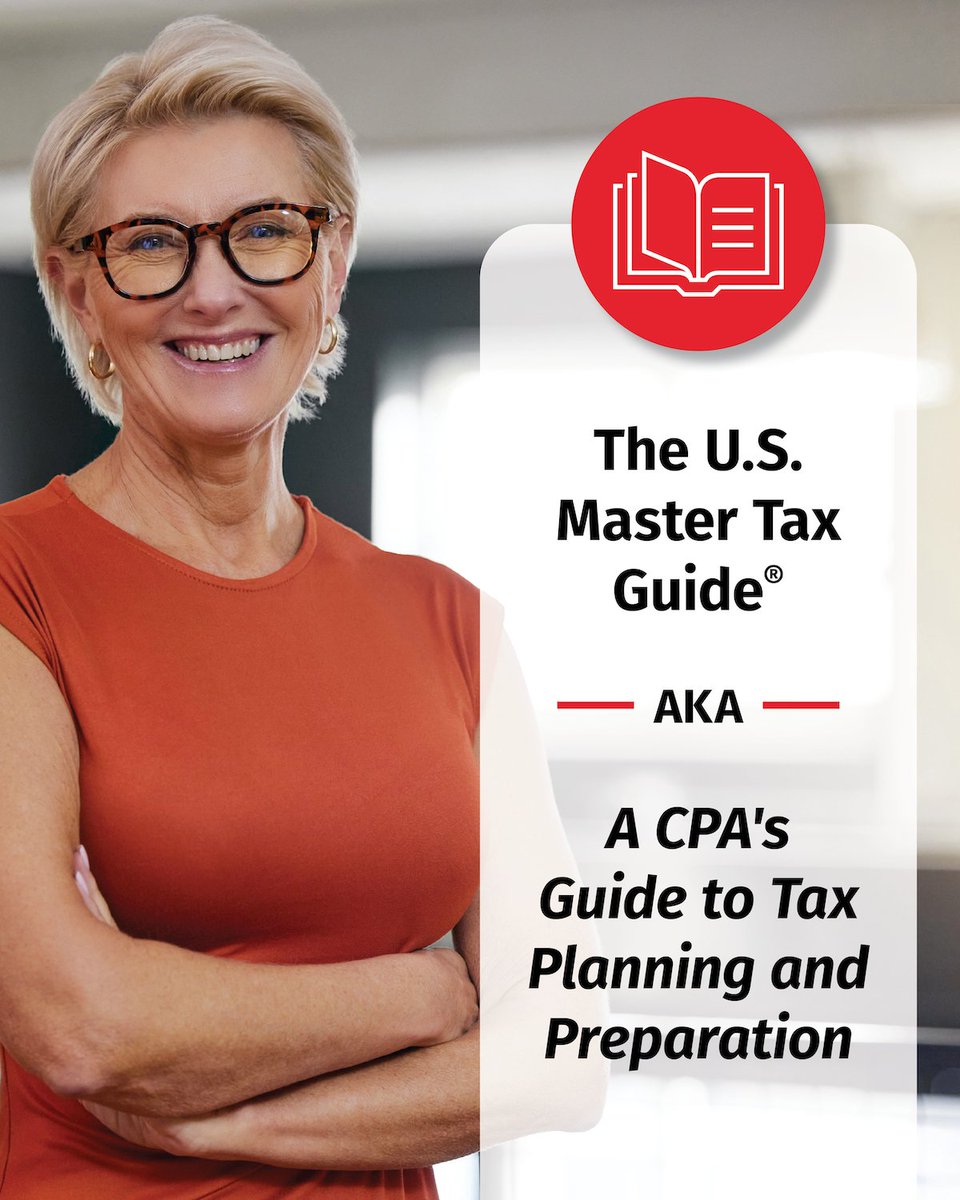 WKTAAUS's tweet photo. For CPAs who advise, prepare, and plan, here are ways the U.S. Master Tax Guide® supports your role. 

Reserve your copy: https://t.co/HKwxVfoMqF https://t.co/PWOAa62vcv
