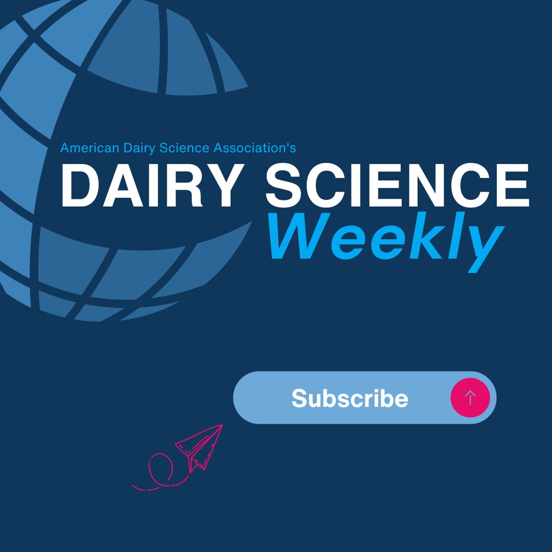 ADSAorg's tweet photo. #DairyScienceWeekly curates the most important dairy science news, research, and ADSA updates—so you don’t have to. 👉 Subscribe today: https://t.co/MUcK77mHOh https://t.co/epxmzdLDjx