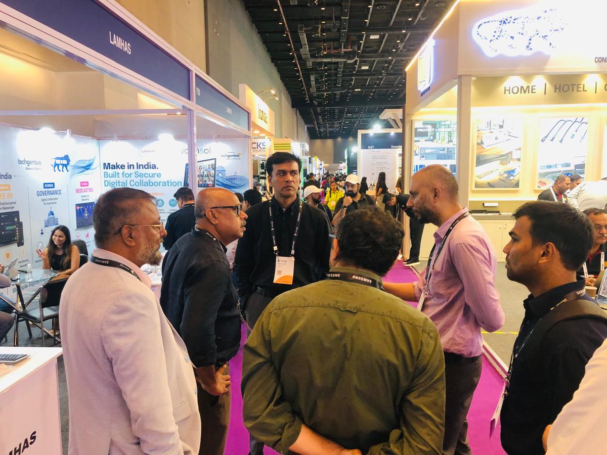 lamhassatellite's tweet photo. A fantastic conclusion to #InfoCommIndia2026

Day 3 wrapped up three exciting days of conversations, demos &amp; connections around #VCONSOL solutions by Lamhas, powered by Techgentsia – Maker of BharatVC.

Thank you to everyone who visited us!

#Lamhas #BharatVC https://t.co/pHw3EWTQ5C