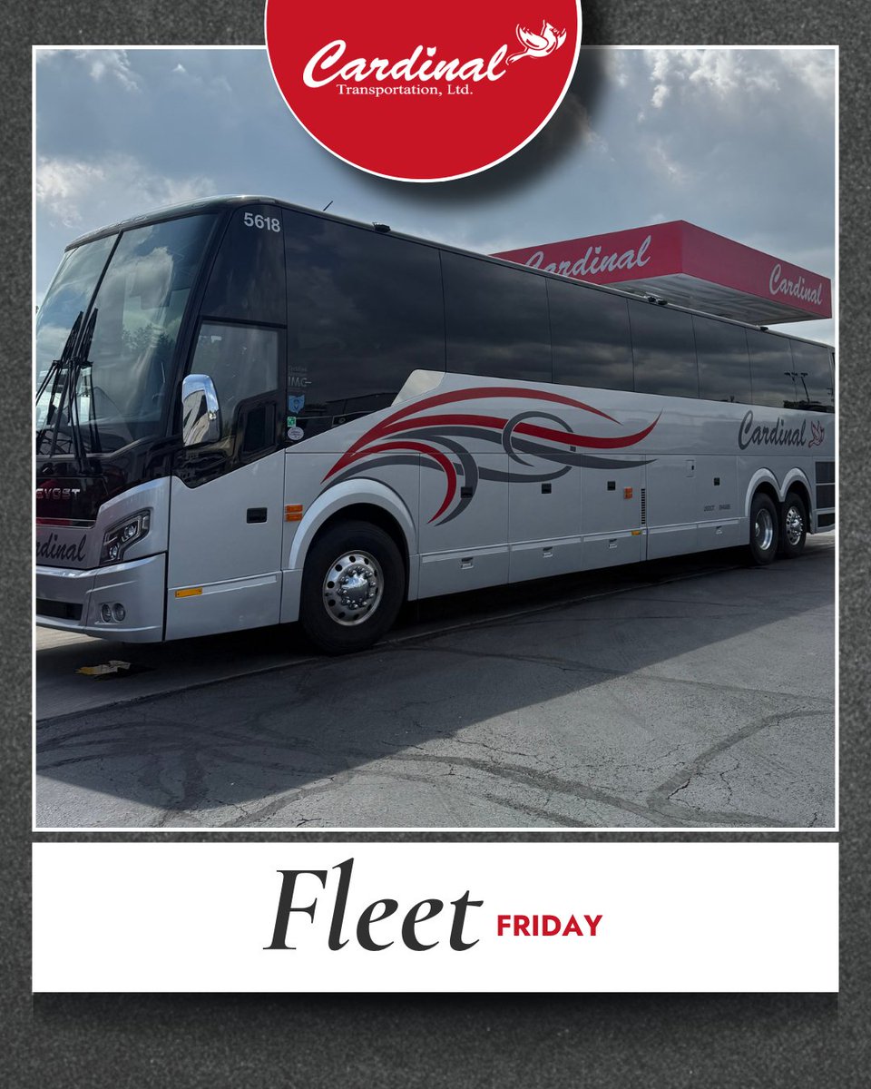 CardinalTrans's tweet photo. Continuing our Fleet Friday spotlight with a closer look at our 36- to 56-passenger motorcoaches. Explore our fleet on our website at https://t.co/dALkWbu87X. https://t.co/HhN5CKWaIM