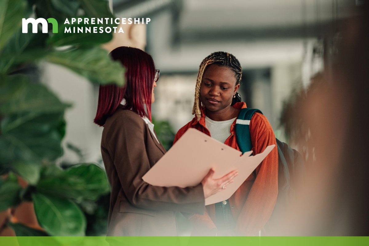 ApprenticeMN's tweet photo. Career counselors can help students learn about paid apprenticeship opportunities after high school that lead to skilled careers. Find more information at https://t.co/5T97RXU9WG or email us at dli.apprenticeship@state.mn.us  #ApprenticeshipWorks https://t.co/5iOLmkzanQ