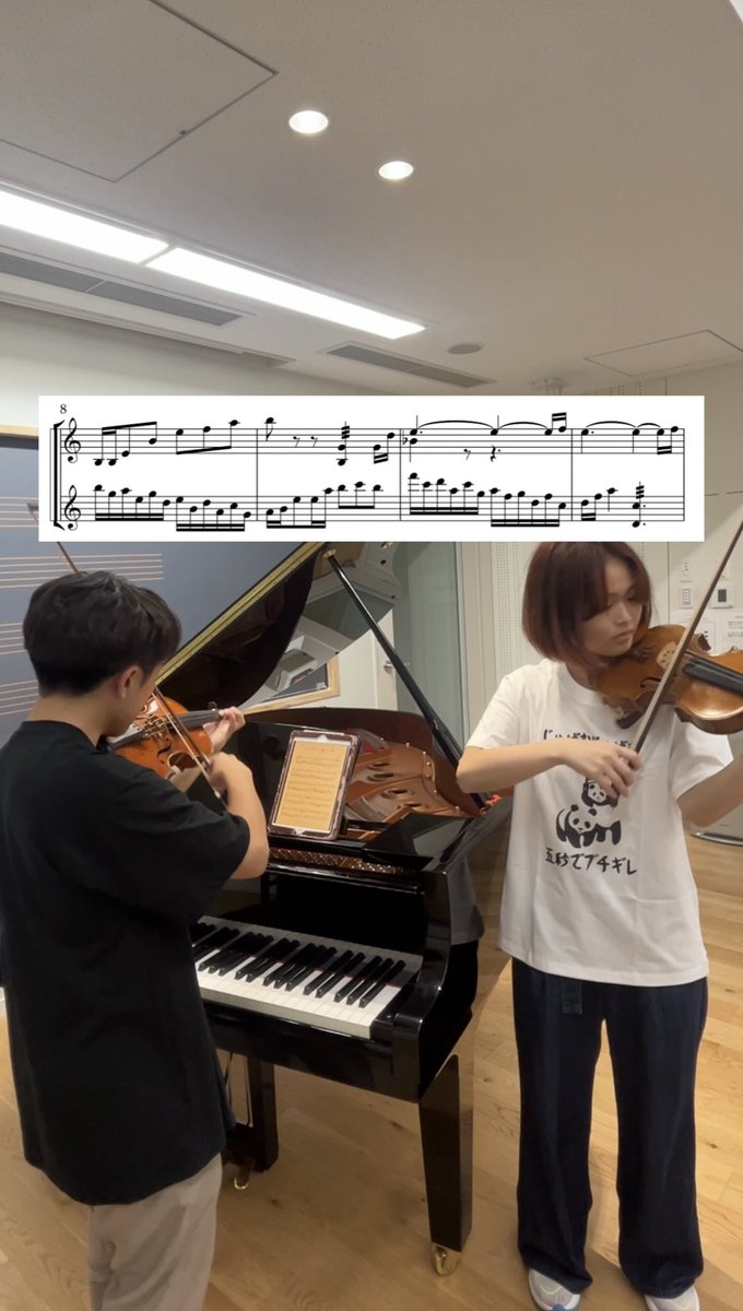duo_jugem's tweet photo. ダイパのシンジ湖、リッシ湖、エイチ湖で流れてる音楽をヴァイオリン二重奏で弾いてみました💧🎻 

Lake（みずうみ）from Pokemon DP #ポケモン #pokemon #バイオリン #violin #pokémon #ダイパリメイク 

https://t.co/akhRkibool https://t.co/WEm6cJxNP4
