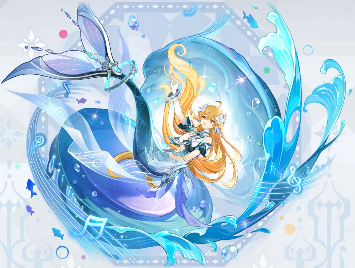 hekari90's tweet photo. A pretty mermaid hypnosis us with his beautiful voice 🎼🎵🧜🏼‍♂️💕

#ヴォジャニーツァ #Vodyanitsa #Aether #空 #HoYoverse #genshin #GenshinImpact #原神 https://t.co/uURTdHRs5A