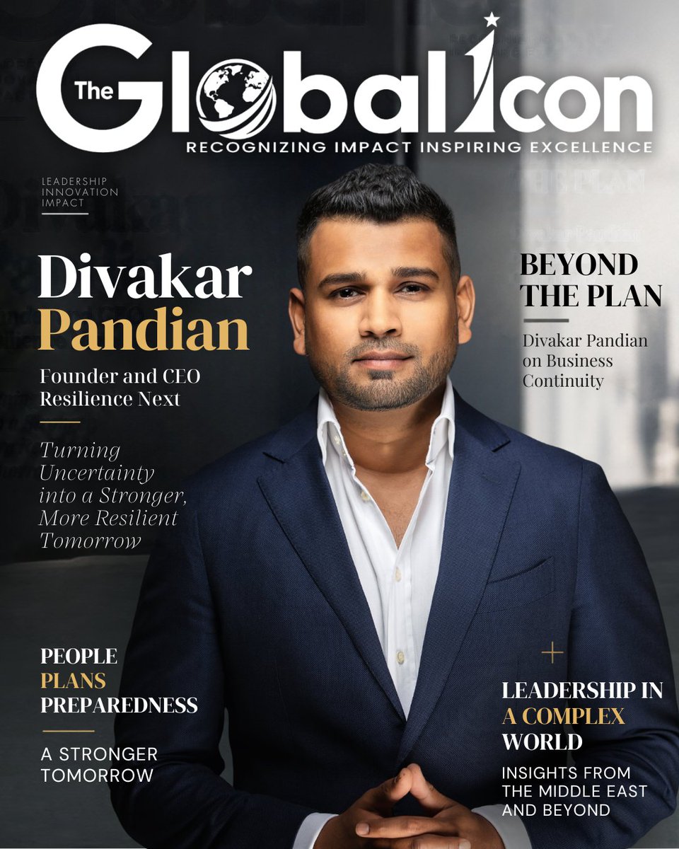 the_globalicon's tweet photo. Beyond the Plan: Divakar Pandian of Resilience Next on Business Continuity in a Middle East Crisis

📷 Read the full feature:
🔗https://t.co/A6RaH3yx0J

#TheGlobalIcon #DivakarPandian #ResilienceNext #BusinessContinuity #OrganisationalResilience #OperationalResilience https://t.co/YEulNmLq8z