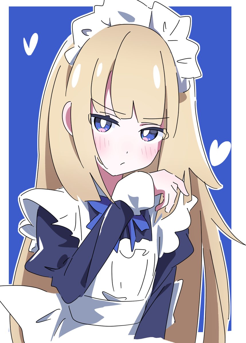hutsugyou's tweet photo. メイドノルムーちゃん💙 https://t.co/fIdWgv58KY