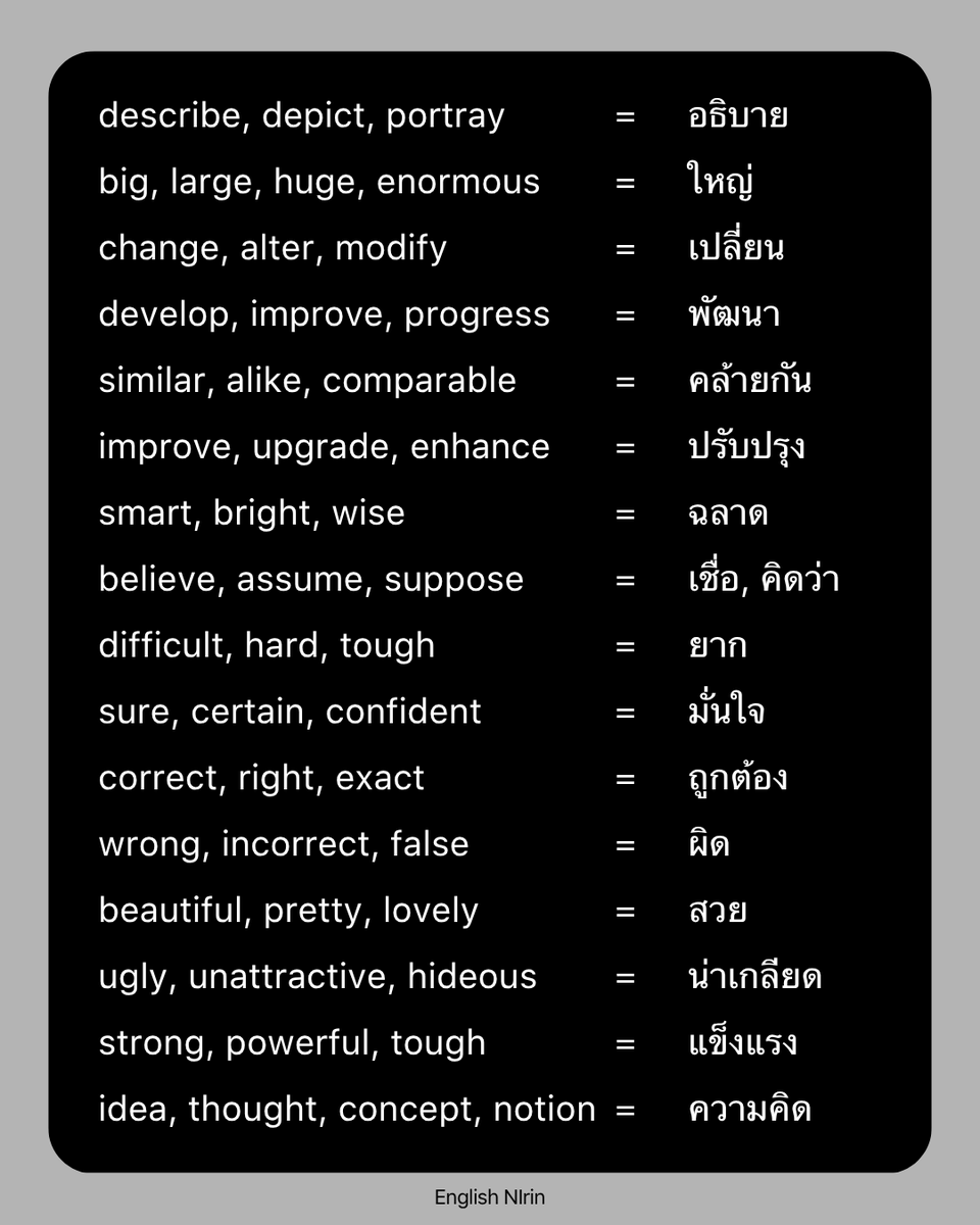 englishnirin's tweet photo. 🌷 #DEK70 เตรียมท่องคำศัพท์ 🚨
Synonyms ที่เจอบ่อยๆ ในข้อสอบ TGAT 📩
 
🏅 ติว TGAT & A-Level ENG อัพคะเเนน 80+
อัพคะแนนปังๆกับพี่หมอนิริน : @englishnirin
.
🏅 ติวฟรีใน Youtube พี่หมอนิริน ข้อสอบเก่า
ปูพื้นฐาน สอน Vocab เสิร์ช "English Nirin"
.
#Dek70 #TCAS70 #studygram
#ALEVELENG #EnglishNirin #TGATENG