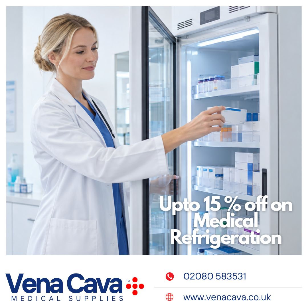 VenaCavaMedical's tweet photo. Save 15% on CoolMed medical refrigeration at Vena Cava!

Keep temperature-sensitive medicines and clinical supplies stored appropriately with specialist medical refrigeration solutions

Shop now: https://t.co/8FVG3hvWYI

#CoolMed #MedicalRefrigeration #MedicalSupplies #Healthcare https://t.co/MxrEoZ9UHm