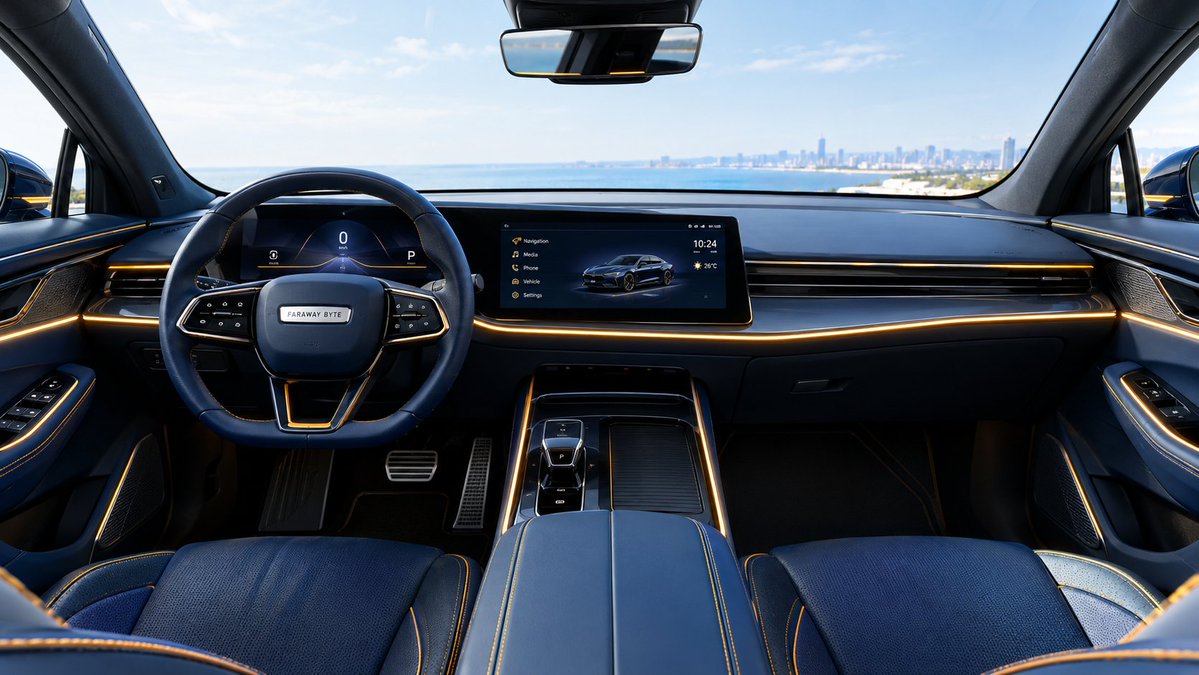 FarawayByte's tweet photo. Meet the Faraway Byte, Interior Design. 🚗✨
#FarawayByte #ConceptCar #FutureTech #FutureCars #CarDesign #fyp https://t.co/Tqn2qVQgfI