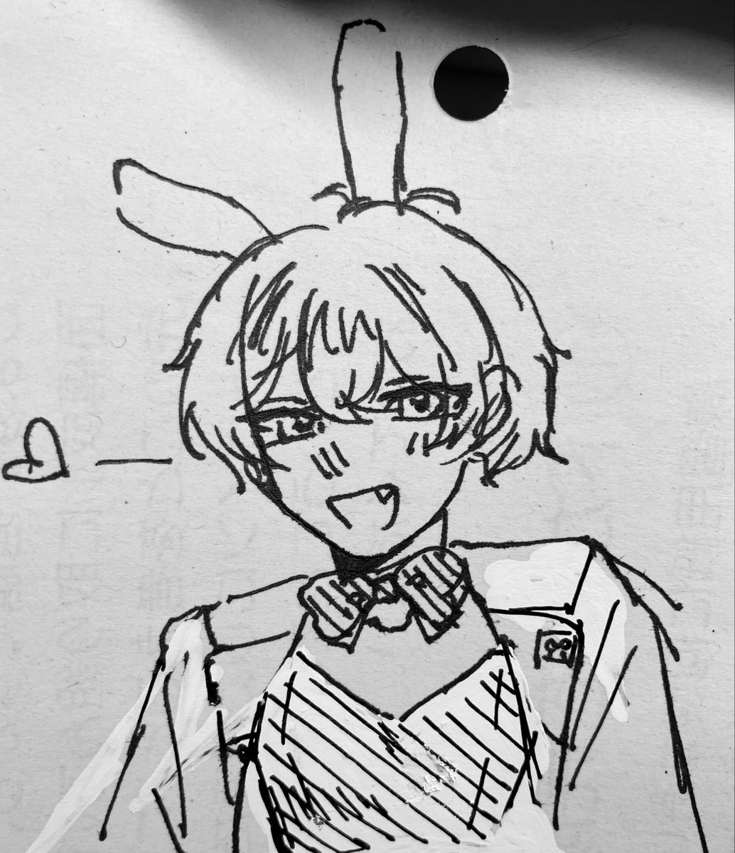 yunoyu_dayo's tweet photo. 練習に某バニークラブのキャストさん描いたら修正液ありえんほど使ってもうた..... https://t.co/KYtiZmmz1H